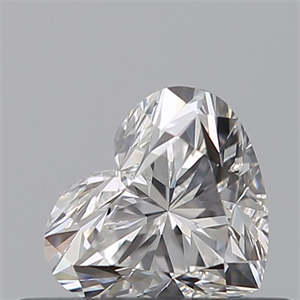 Picture of Natural Diamond 0.41 Carats, Heart with  Cut, E Color, IF Clarity and Certified by GIA