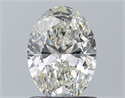 Natural Diamond 1.01 Carats, Oval with  Cut, J Color, SI1 Clarity and Certified by GIA