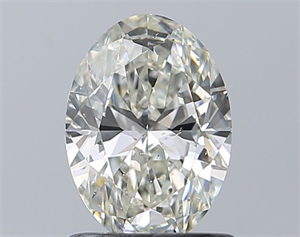 Picture of Natural Diamond 1.01 Carats, Oval with  Cut, J Color, SI1 Clarity and Certified by GIA