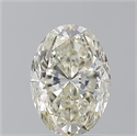 Natural Diamond 2.01 Carats, Oval with  Cut, K Color, SI1 Clarity and Certified by GIA