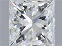 Natural Diamond 0.40 Carats, Princess with  Cut, J Color, SI2 Clarity and Certified by GIA