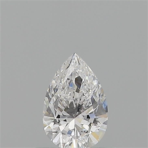 Picture of Natural Diamond 0.53 Carats, Pear with  Cut, D Color, VS2 Clarity and Certified by GIA