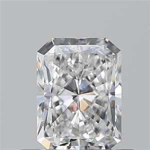 Picture of Natural Diamond 0.50 Carats, Radiant with  Cut, F Color, IF Clarity and Certified by GIA