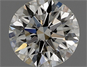 Natural Diamond 0.75 Carats, Round with Excellent Cut, H Color, VVS1 Clarity and Certified by IGI