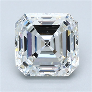 Picture of Natural Diamond 2.53 Carats, Asscher with  Cut, G Color, VS2 Clarity and Certified by GIA