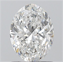 Natural Diamond 1.01 Carats, Oval with  Cut, E Color, SI1 Clarity and Certified by GIA