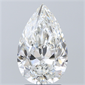 Natural Diamond 3.01 Carats, Pear with  Cut, G Color, VVS2 Clarity and Certified by GIA
