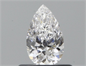 Natural Diamond 0.42 Carats, Pear with  Cut, D Color, VVS1 Clarity and Certified by GIA