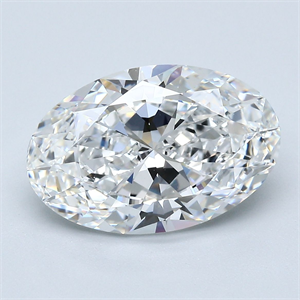 Picture of Natural Diamond 4.51 Carats, Oval with  Cut, E Color, VS2 Clarity and Certified by GIA