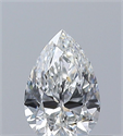 Diamante Natural 0.30 quilates, De pera , Color F, claridad VVS2 y certificado GIA
