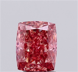 Picture of Lab Grown Diamond 2.10 Carats, CUSHION MODIFIED with  Cut, Fancy Vivid Pink Color, VS2 Clarity and Certified by IGI