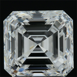 Picture of Natural Diamond 2.50 Carats, Asscher with  Cut, E Color, VS2 Clarity and Certified by GIA