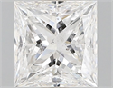 Natural Diamond 0.61 Carats, Princess with  Cut, E Color, SI2 Clarity and Certified by GIA