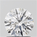 Lab Grown Diamond 1.05 Carats, Round with Ideal Cut, D Color, VVS1 Clarity and Certified by IGI