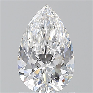 Picture of Natural Diamond 1.20 Carats, Pear with  Cut, D Color, VS2 Clarity and Certified by GIA