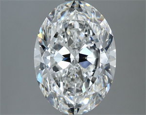 Picture of Natural Diamond 3.03 Carats, Oval with  Cut, F Color, VS2 Clarity and Certified by GIA