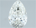 Natural Diamond 1.23 Carats, Pear with  Cut, H Color, SI2 Clarity and Certified by IGI