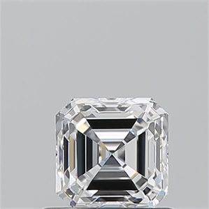 Foto Diamante Natural 0.72 quilates, Asscher , Color E, claridad VVS2 y certificado GIA de