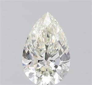 Picture of Natural Diamond 0.54 Carats, Pear with  Cut, I Color, VS2 Clarity and Certified by IGI