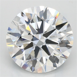 Picture of Lab Grown Diamond 3.55 Carats, Round with Excellent Cut, D Color, VVS1 Clarity and Certified by GIA