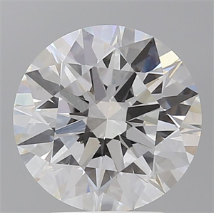 Picture of Lab Grown Diamond 3.59 Carats, Round with Ideal Cut, E Color, VVS2 Clarity and Certified by IGI