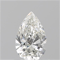 Natural Diamond 0.60 Carats, Pear with  Cut, H Color, VS1 Clarity and Certified by GIA