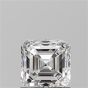 Foto Diamante Natural 1.01 quilates, Asscher , Color E, claridad VS1 y certificado GIA de