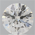 Lab Grown Diamond 3.53 Carats, Round with Ideal Cut, E Color, VS2 Clarity and Certified by IGI