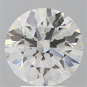 Picture of Lab Grown Diamond 3.53 Carats, Round with Ideal Cut, E Color, VS2 Clarity and Certified by IGI