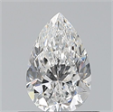 Diamante Natural 0.54 quilates, De pera , Color E, claridad VS1 y certificado GIA