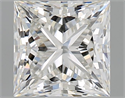 Natural Diamond 1.14 Carats, Princess with  Cut, H Color, VVS1 Clarity and Certified by GIA