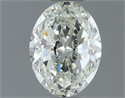 Natural Diamond 0.70 Carats, Oval with  Cut, H Color, IF Clarity and Certified by IGI
