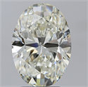 Natural Diamond 4.02 Carats, Oval with  Cut, K Color, VVS1 Clarity and Certified by GIA