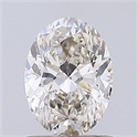 Diamante Natural 0.74 quilates, Ovalado , Color I, claridad VVS2 y certificado IGI