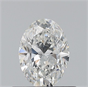 Natural Diamond 0.50 Carats, Oval with  Cut, E Color, VVS2 Clarity and Certified by GIA
