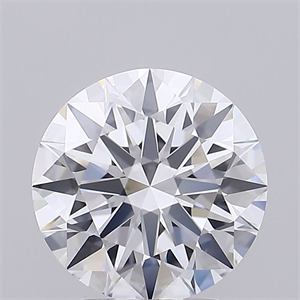 Picture of Lab Grown Diamond 3.05 Carats, Round with Ideal Cut, D Color, IF Clarity and Certified by IGI