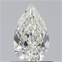 Natural Diamond 0.70 Carats, Pear with  Cut, I Color, VVS1 Clarity and Certified by GIA