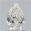 Natural Diamond 0.70 Carats, Pear with  Cut, I Color, VVS1 Clarity and Certified by GIA