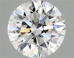 Picture of Lab Grown Diamond 2.54 Carats, Round with Excellent Cut, D Color, VVS2 Clarity and Certified by IGI