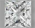 Natural Diamond 0.60 Carats, Princess with  Cut, E Color, SI1 Clarity and Certified by GIA