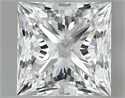 Natural Diamond 0.60 Carats, Princess with  Cut, E Color, SI1 Clarity and Certified by GIA