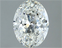 Natural Diamond 1.41 Carats, Oval with  Cut, H Color, VVS1 Clarity and Certified by GIA