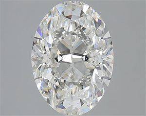 Foto Diamante Natural 3.01 quilates, Ovalado , Color I, claridad SI2 y certificado GIA de