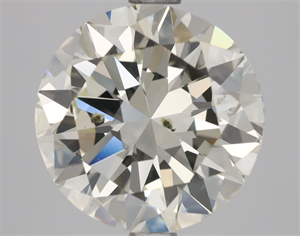 Picture of Natural Diamond 3.01 Carats, Round with Very Good Cut, L Color, SI1 Clarity and Certified by GIA