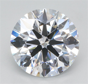 Picture of Lab Grown Diamond 4.01 Carats, Round with Ideal Cut, E Color, IF Clarity and Certified by IGI