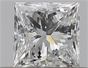 Natural Diamond 0.30 Carats, Princess with  Cut, D Color, SI2 Clarity and Certified by GIA