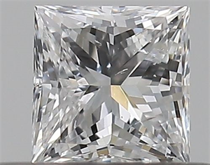 Picture of Natural Diamond 0.30 Carats, Princess with  Cut, D Color, SI2 Clarity and Certified by GIA