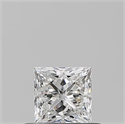 Natural Diamond 0.50 Carats, Princess with  Cut, F Color, VVS2 Clarity and Certified by GIA