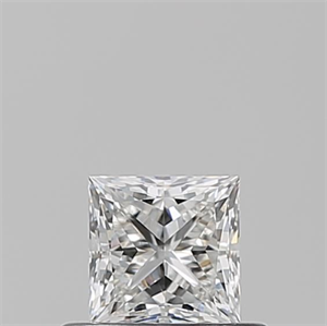 Picture of Natural Diamond 0.50 Carats, Princess with  Cut, F Color, VVS2 Clarity and Certified by GIA