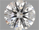Natural Diamond 0.73 Carats, Round with Excellent Cut, F Color, I1 Clarity and Certified by GIA